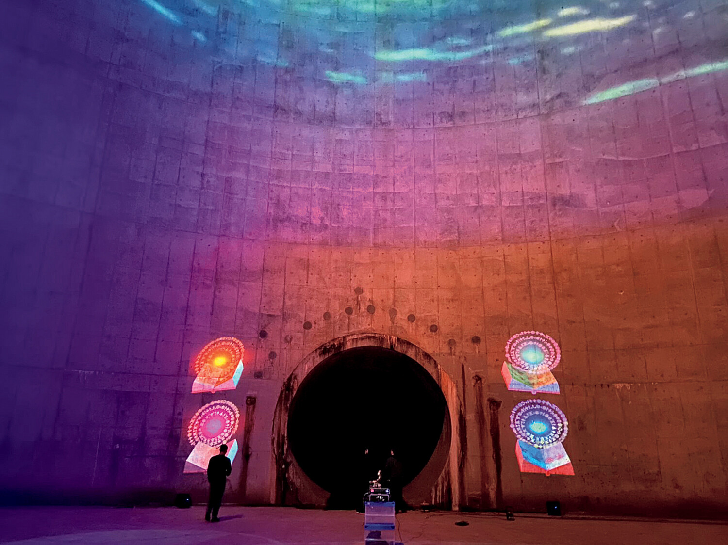 プロジェクションマッピングで治水事業をアピール Topics Osaka University Of Arts